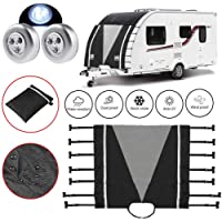 Cubierta delantera para caravana o remolque delantero protector universal con luces LED para remolque delantero